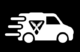 A white cargo van. There is an image of two guitar necks crossed on the side of the van. The image of Top & Son Professional Services.
